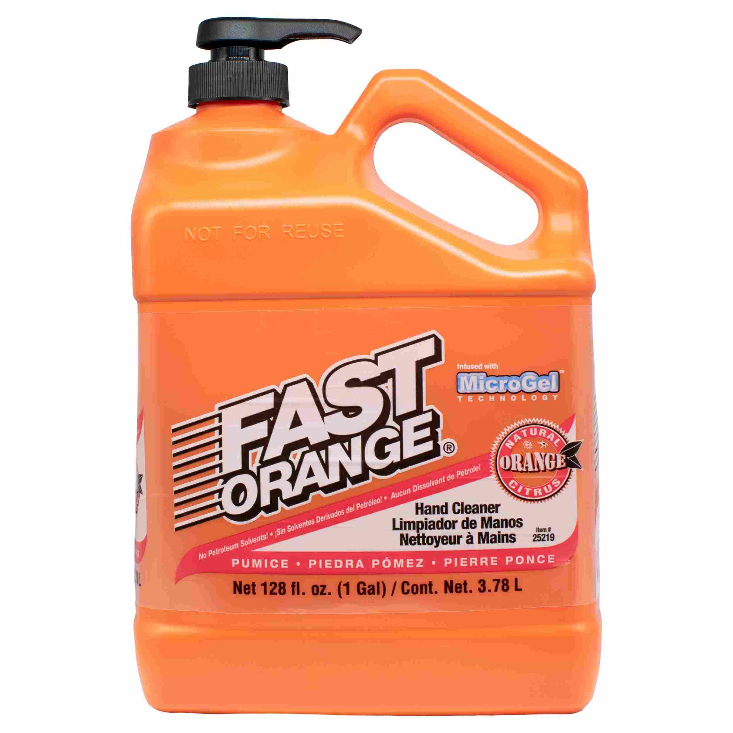 Permatex FAST ORANGE Hand Cleaner (Pumice Lotion), 1 gal low profile
