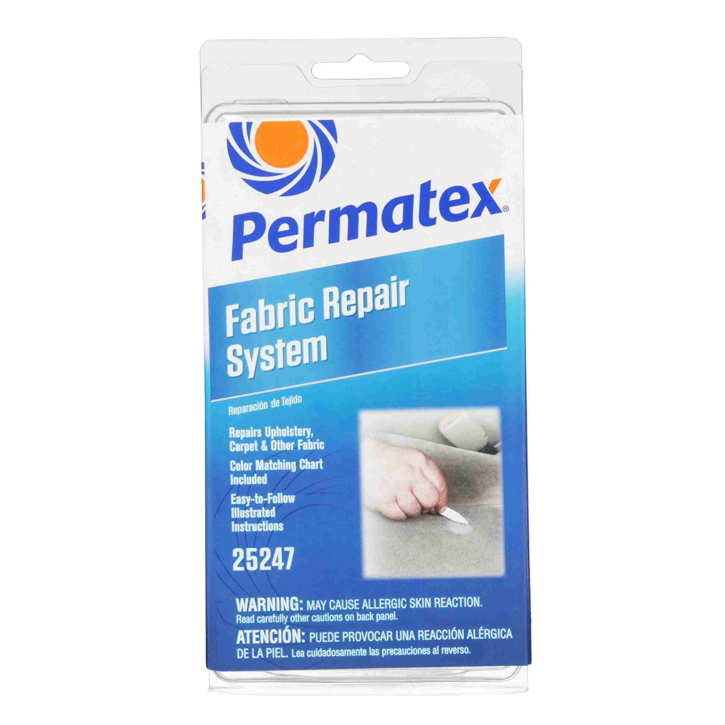 Permatex Fabric Repair Kit, clamshell kit, Each