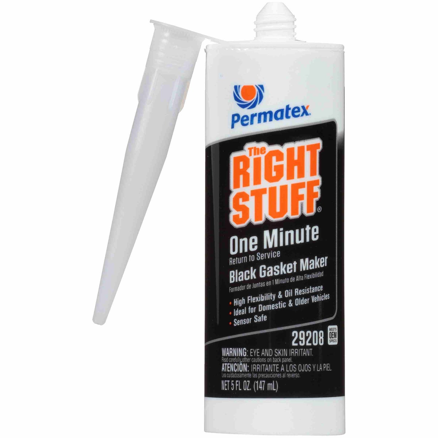 Permatex THE RIGHT STUFF Instant Rubber Gasket Maker, 5 oz Cartridge