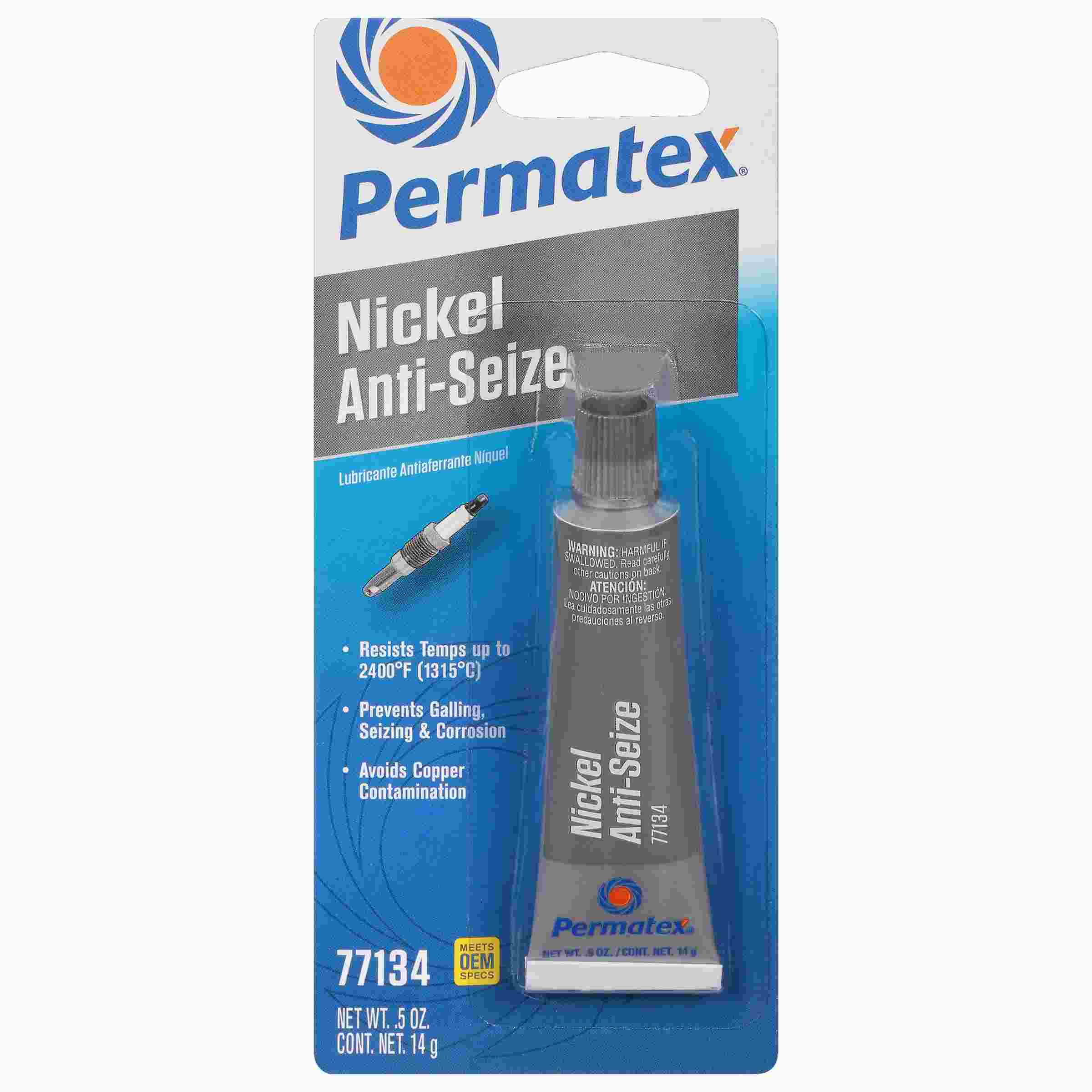 Permatex Nickel Anti-Seize Lubricant, 0.5 oz tube, carded, Each