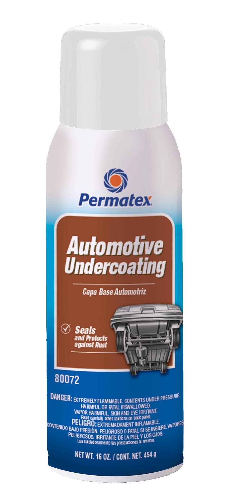 Permatex Undercoating, 20 oz aerosol can, 16 oz net wt, Each