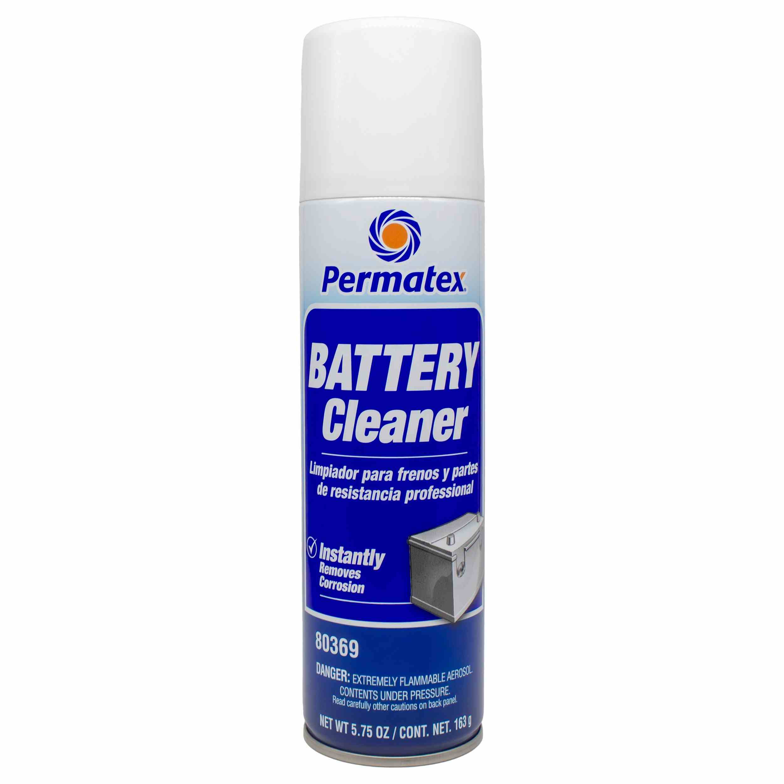 Permatex Battery Cleaner, 6 oz aerosol can, 5.75 oz net wt, Each