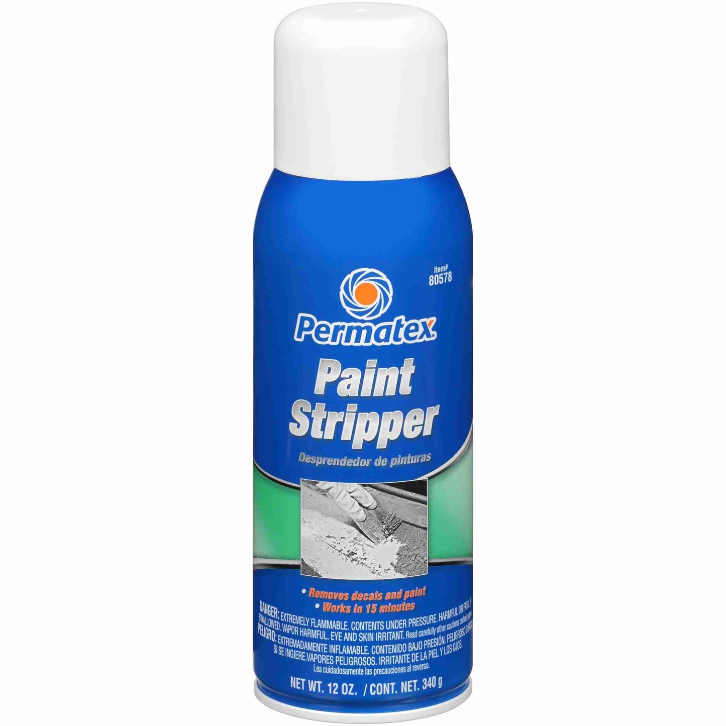 Permatex Paint Stripper, 16 oz aerosol can, 12 oz net wt, Each