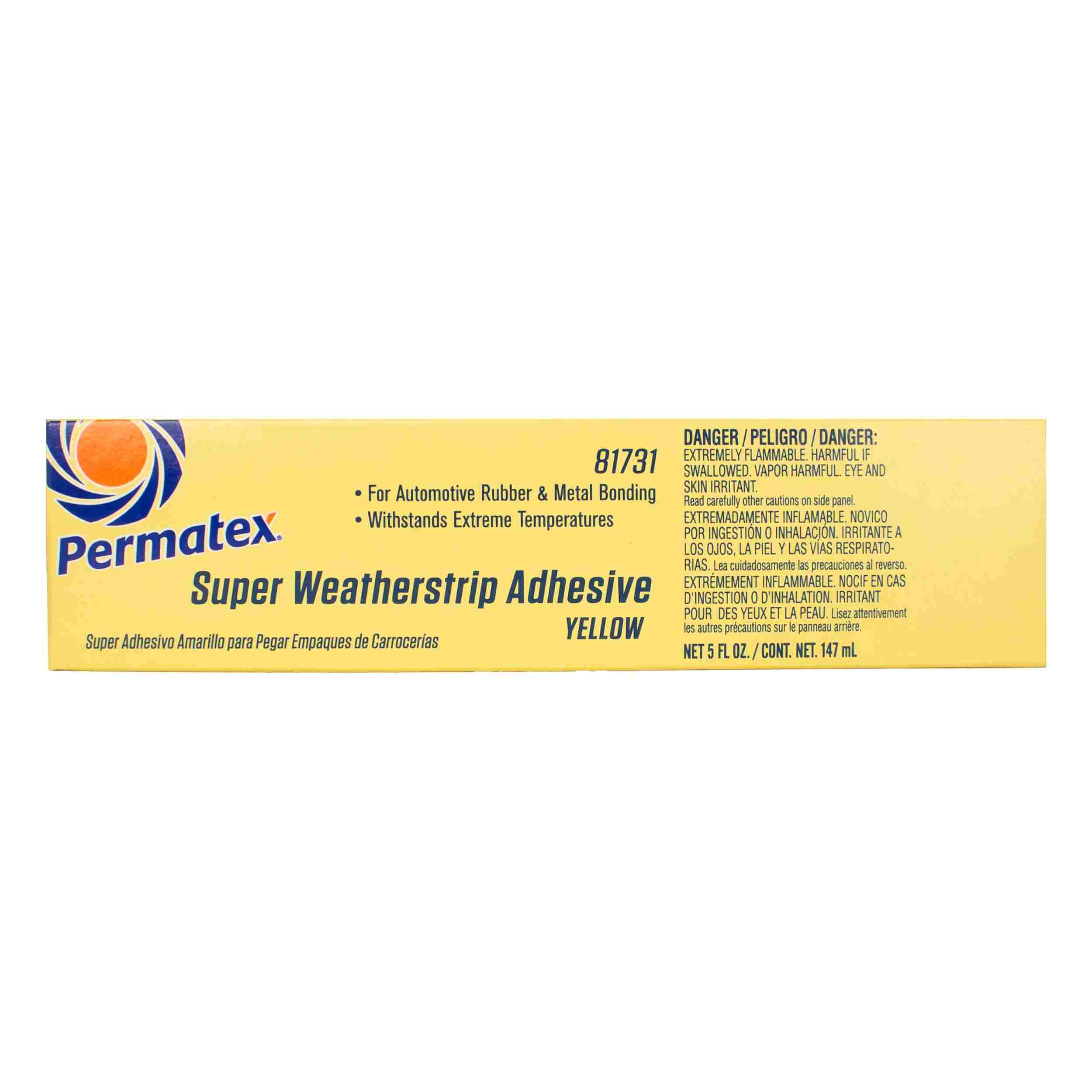 Permatex Super Weatherstrip Adhesive, 5 fl oz tube, boxed, Each 0N5PF
