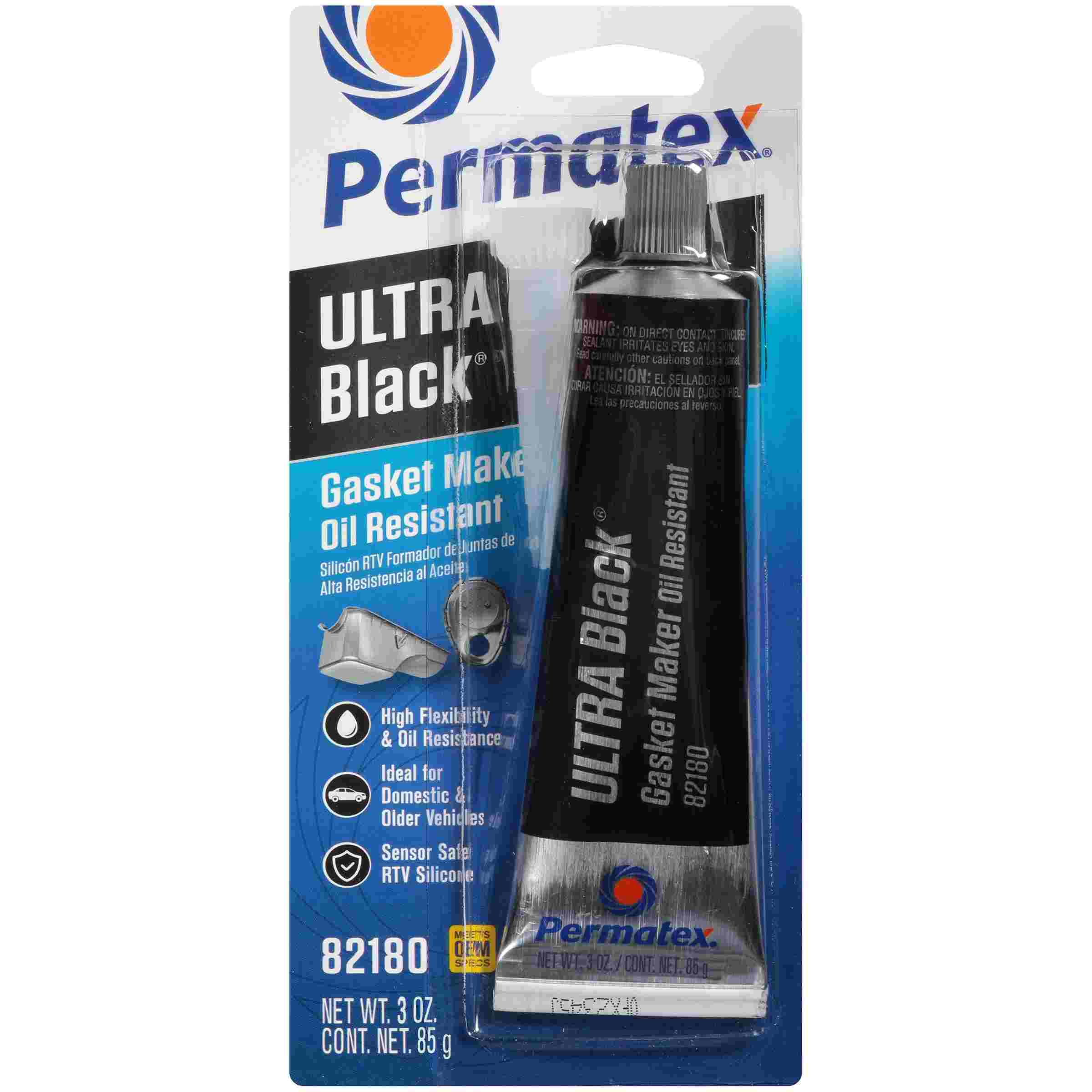 Permatex ULTRA BLACK Maximum Oil Resistance RTV Silicone Gasket Maker
