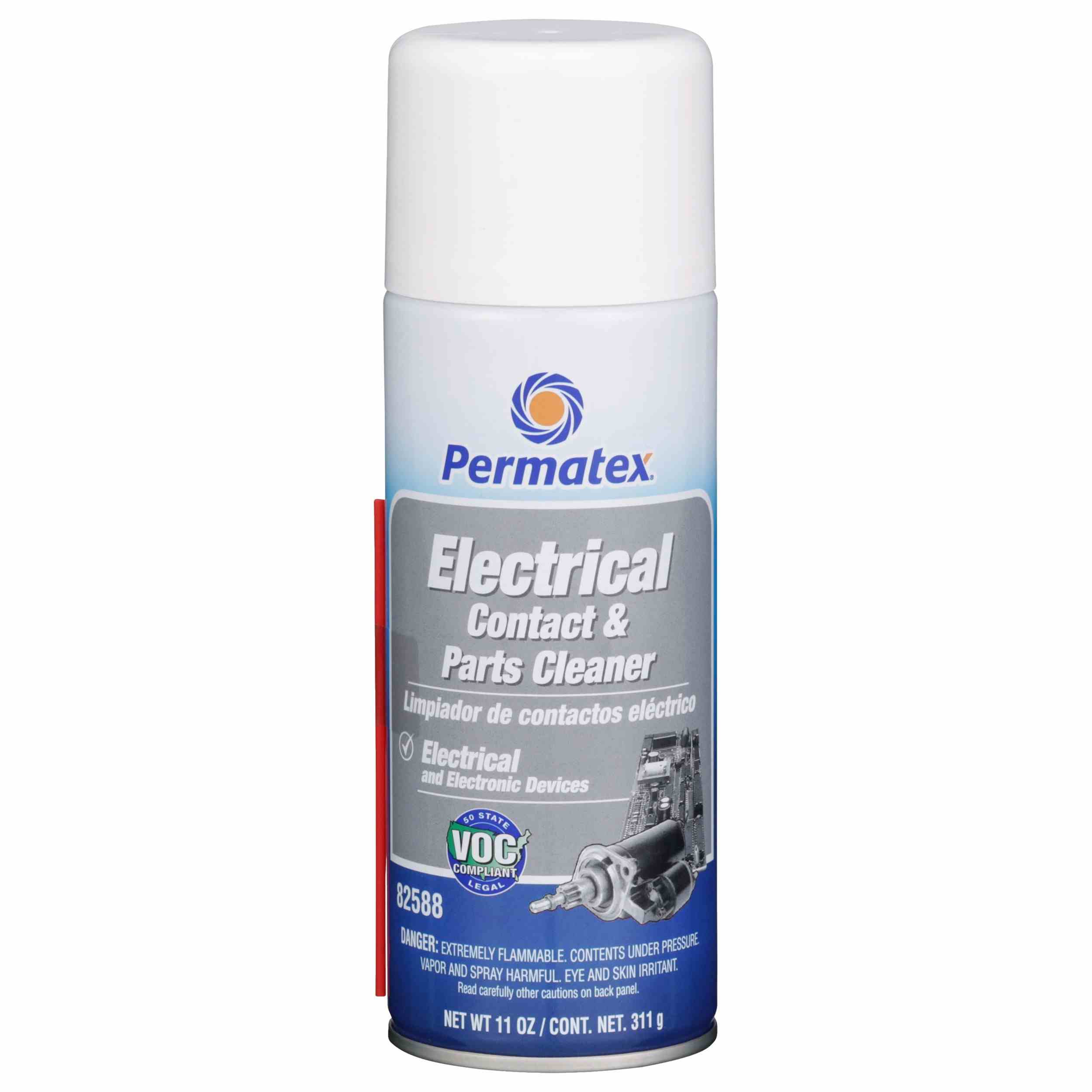 Permatex Electrical Contact & Parts Cleaner, 11 oz aerosol can, Each