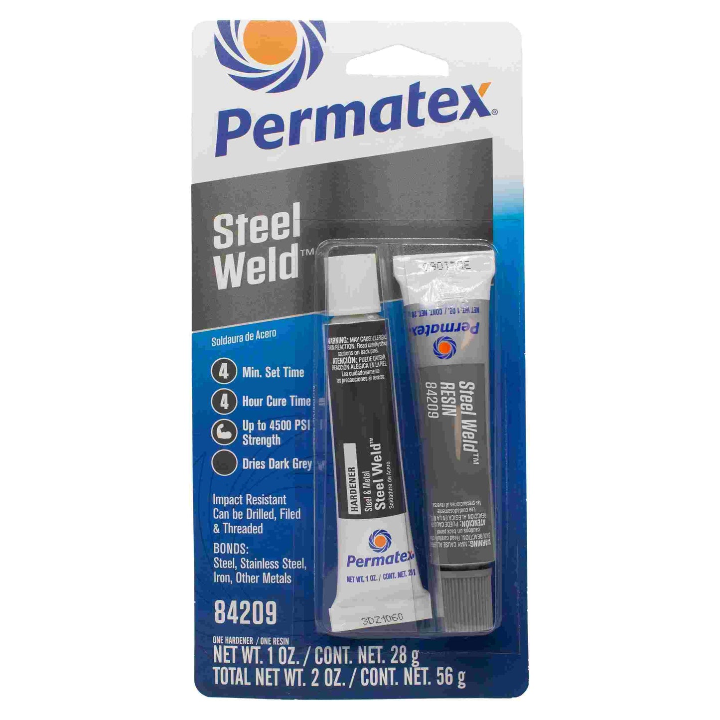 Permatex Multi-Metal Epoxy Grey, Two - 1 oz tube