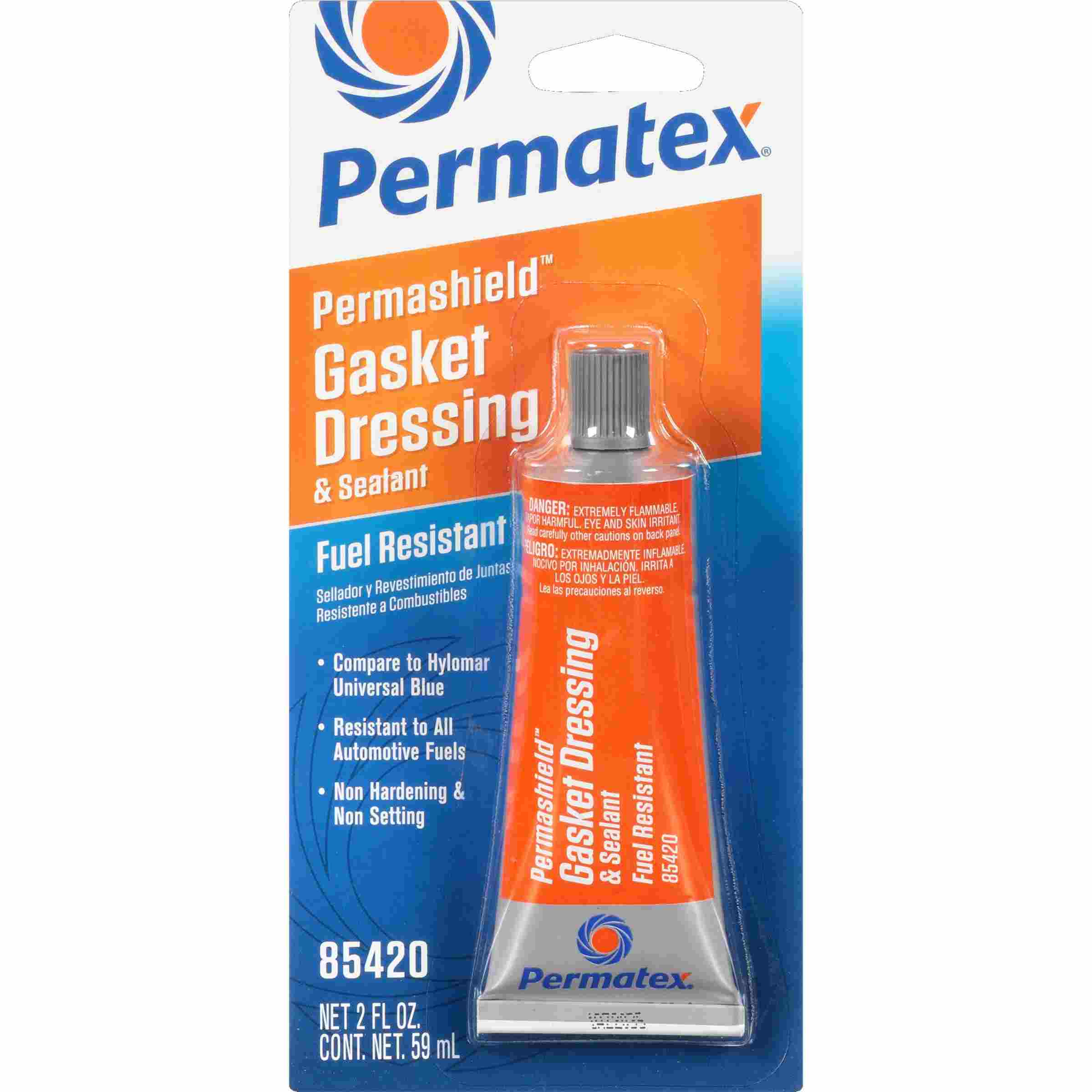 Permatex PERMASHIELD Fuel Resistant Gasket Dressing & Sealant, 2 fl oz