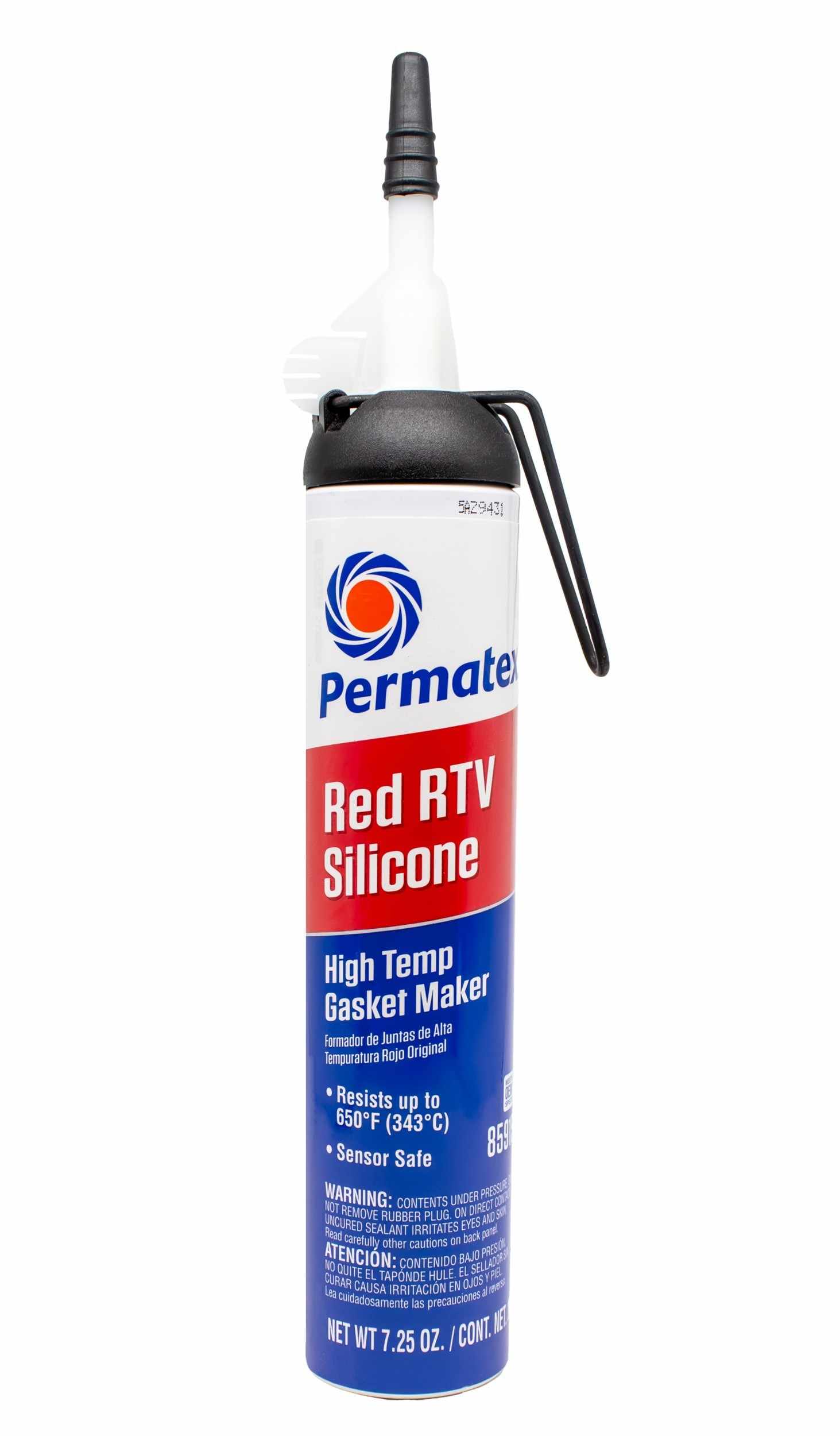 Permatex POWERBEAD High Temp Red RTV Silicone Gasket Maker, 7.25 oz Po