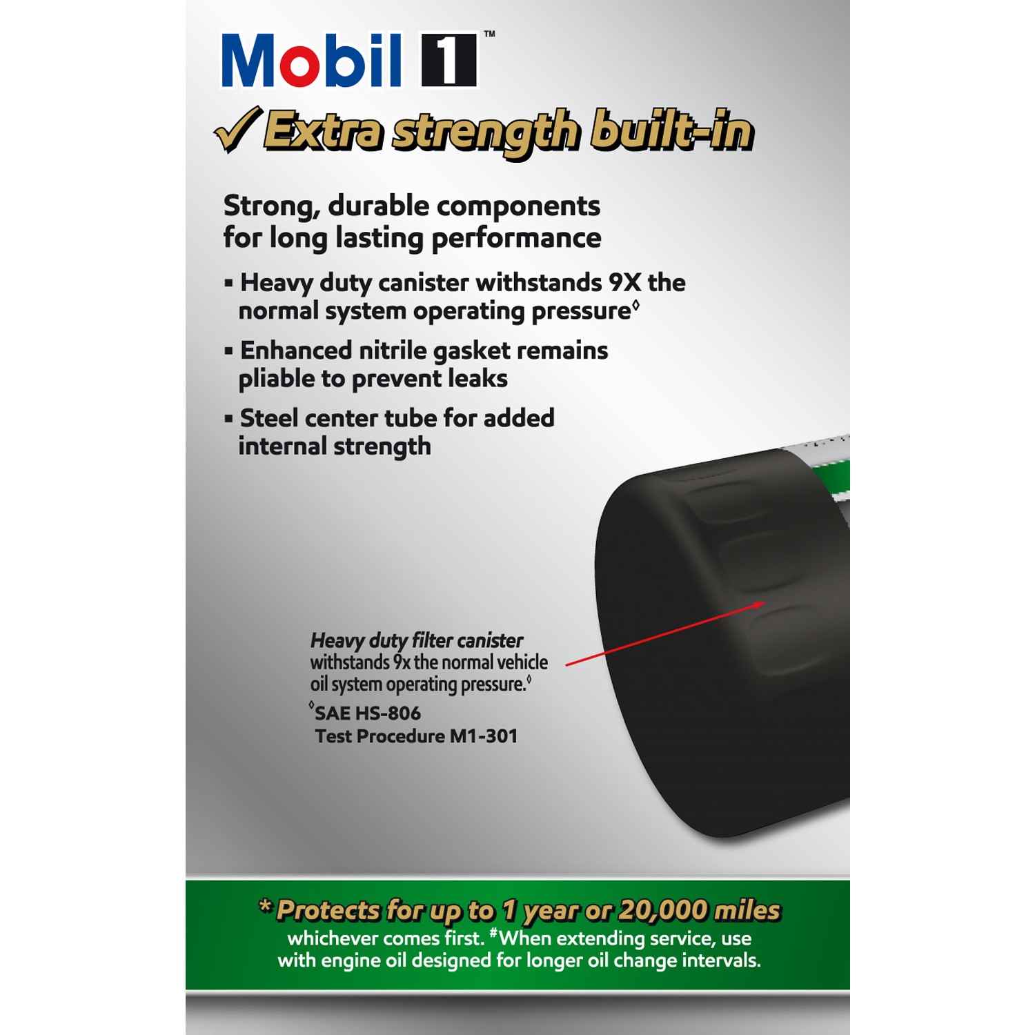 Mobil 1 Extended Perform ance Oil Filter M1-206A MOBM1-206A