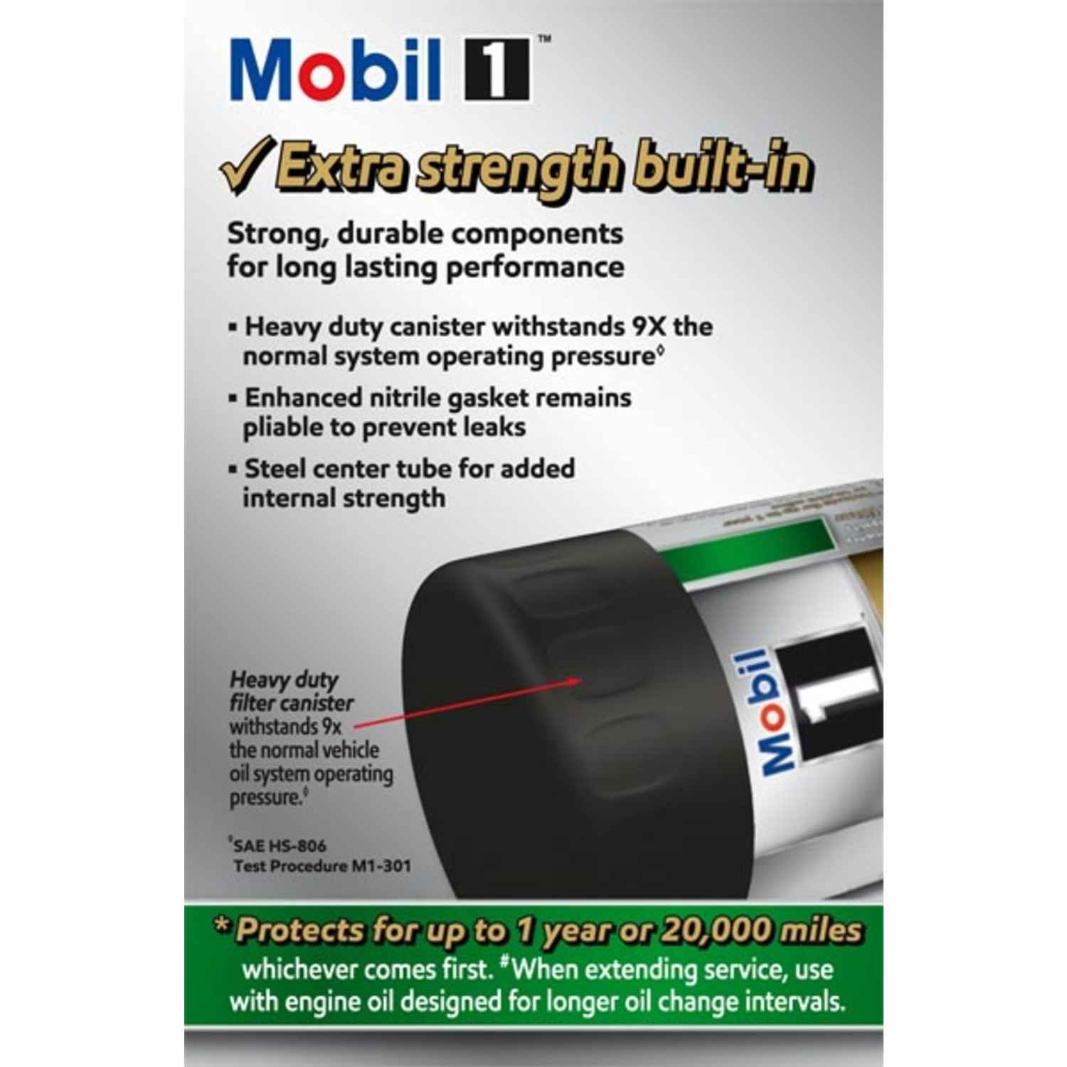 Mobil 1 Extended Perform ance Oil Filter M1-301A MOBM1-301A