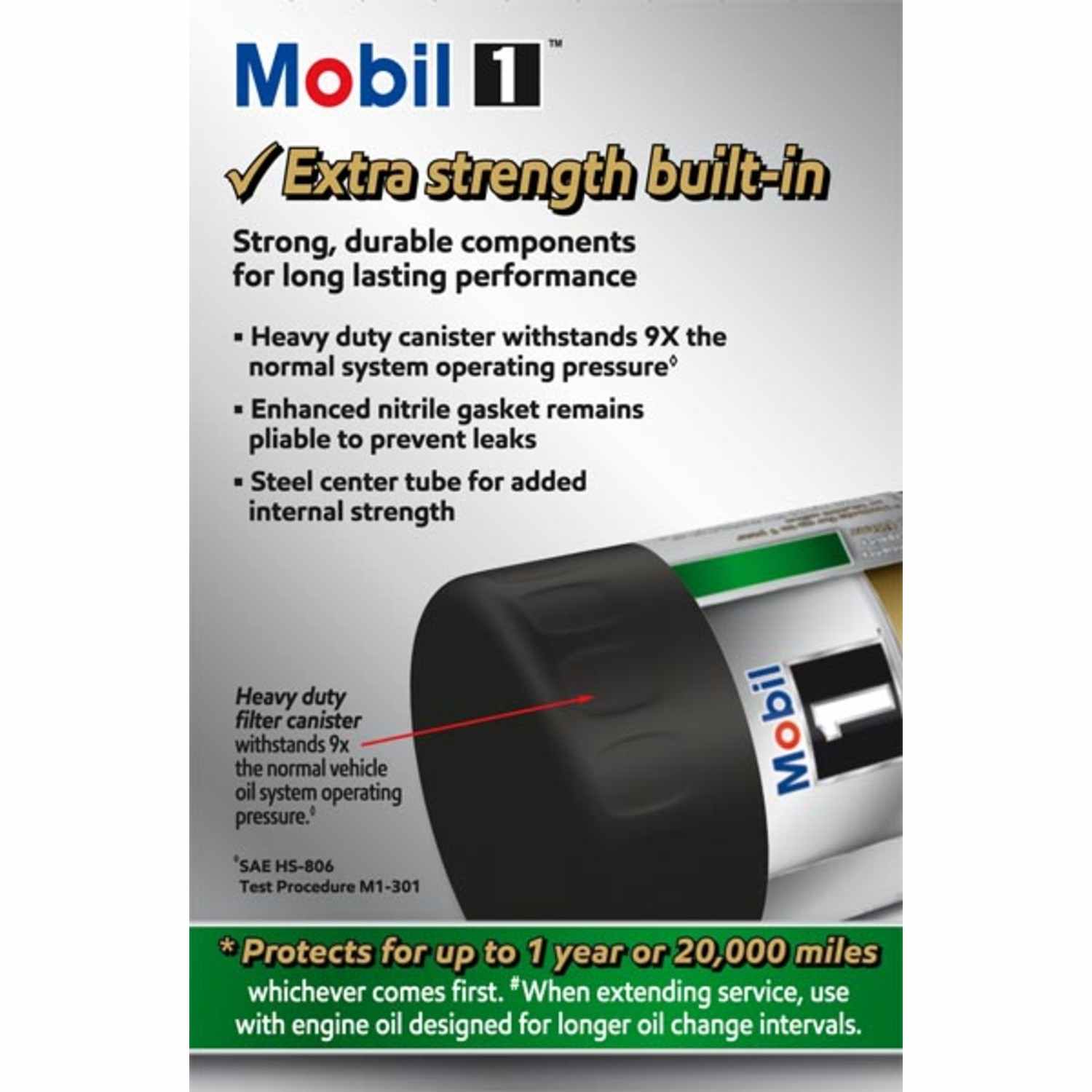 Mobil 1 Extended Perform ance Oil Filter M1-302A MOBM1-302A