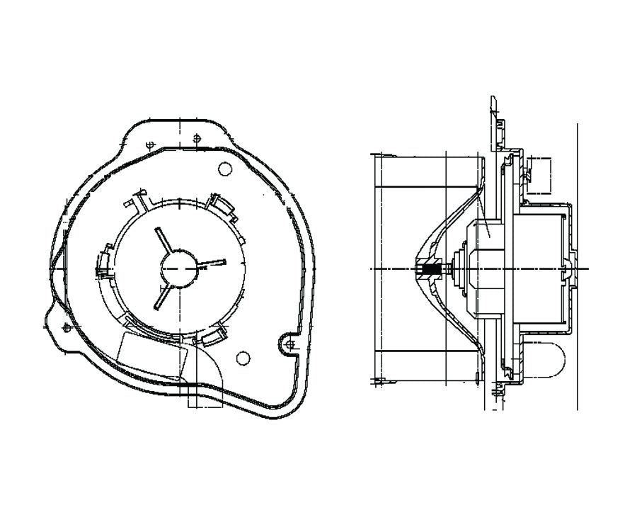 MAHLE Behr HVAC Blower Motor 009159281