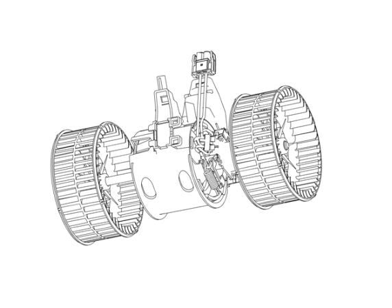 MAHLE Behr HVAC Blower Motor 351040651
