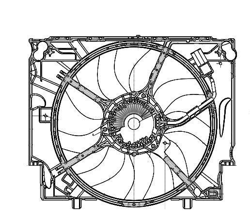 MAHLE Behr A/C Condenser Fan Assembly 351040711