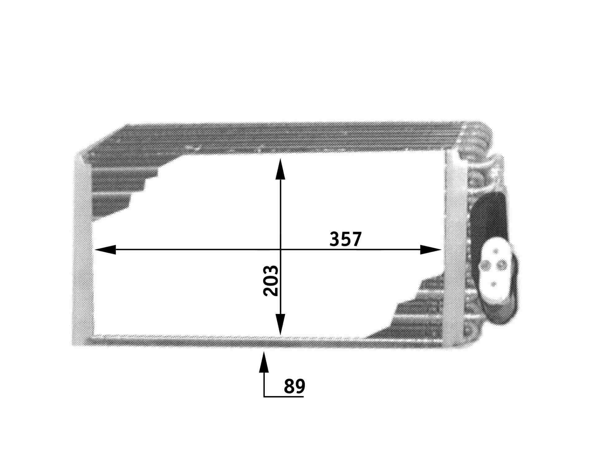 MAHLE Behr A/C Evaporator Core 351210711