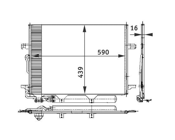 MAHLE Behr A/C Condenser 351300711