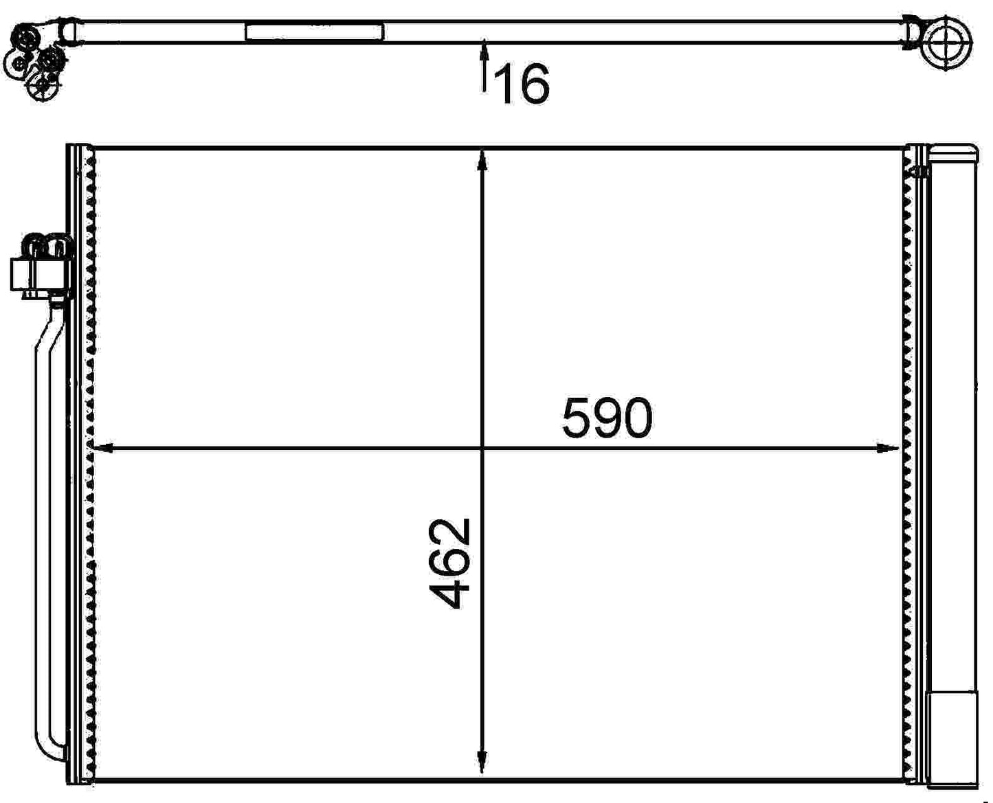 MAHLE Behr A/C Condenser 351302491