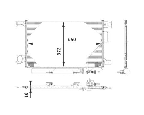 MAHLE Behr A/C Condenser 351317501