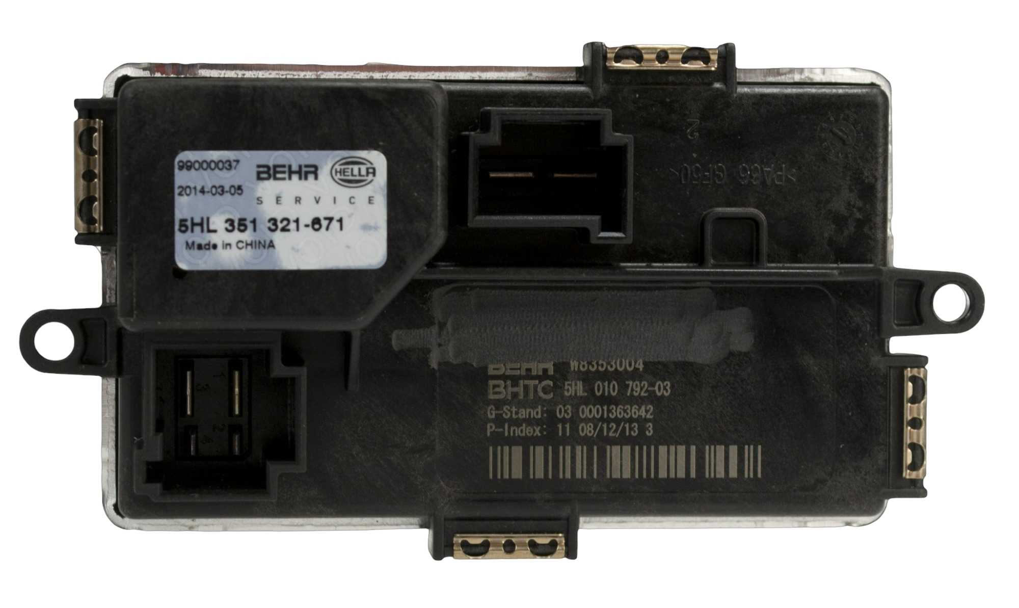 MAHLE Behr HVAC Blower Motor Regulator 351321671