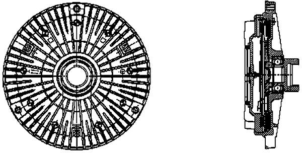MAHLE Behr Engine Cooling Fan Clutch 376732081