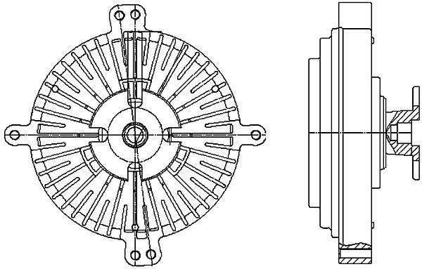 MAHLE Behr Engine Cooling Fan Clutch 376732171