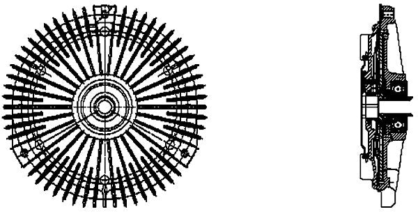 MAHLE Behr Engine Cooling Fan Clutch 376732251