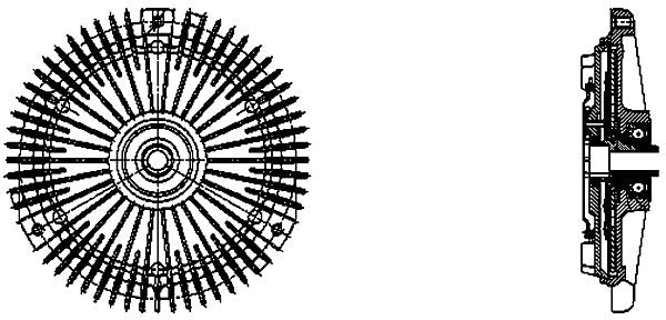 MAHLE Behr Engine Cooling Fan Clutch 376732351