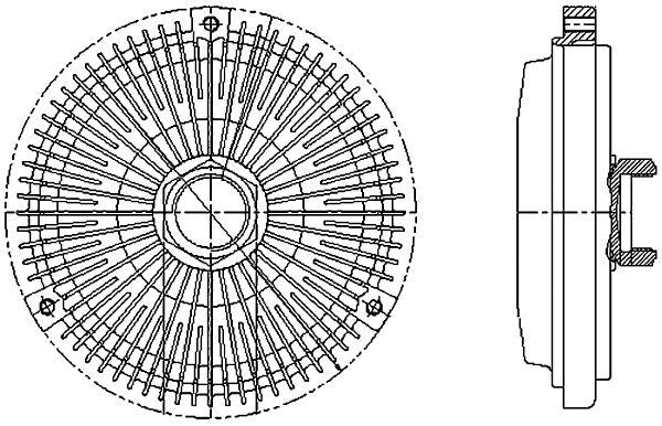 MAHLE Behr Engine Cooling Fan Clutch 376733011