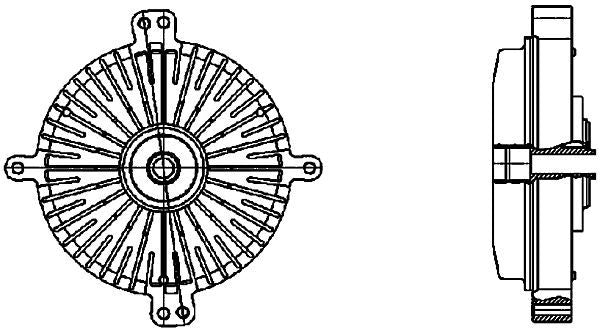 MAHLE Behr Engine Cooling Fan Clutch 376733041