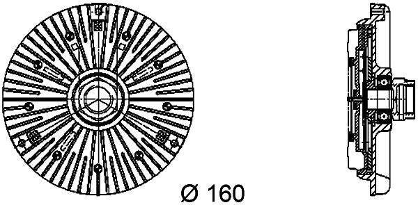 MAHLE Behr Engine Cooling Fan Clutch 376734451