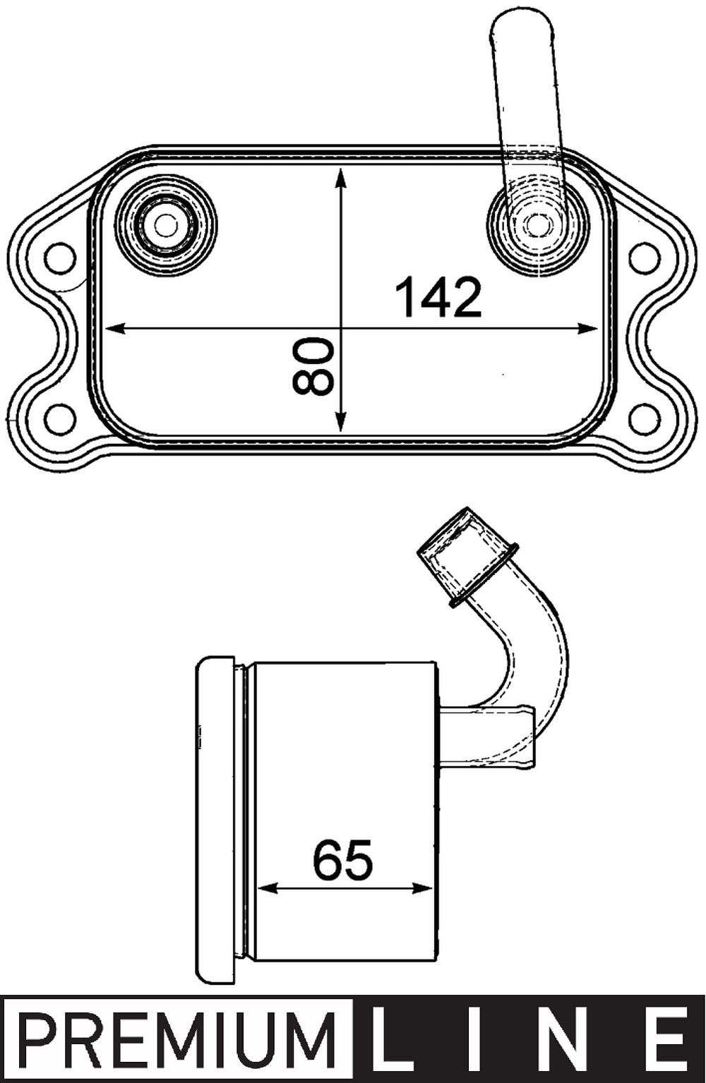 MAHLE Behr Engine Oil Cooler 376751791