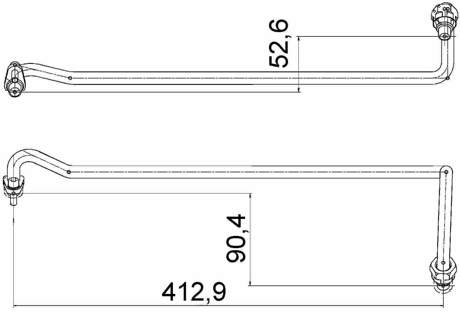 MAHLE Behr Automatic Transmission Oil Cooler Hose 376755561
