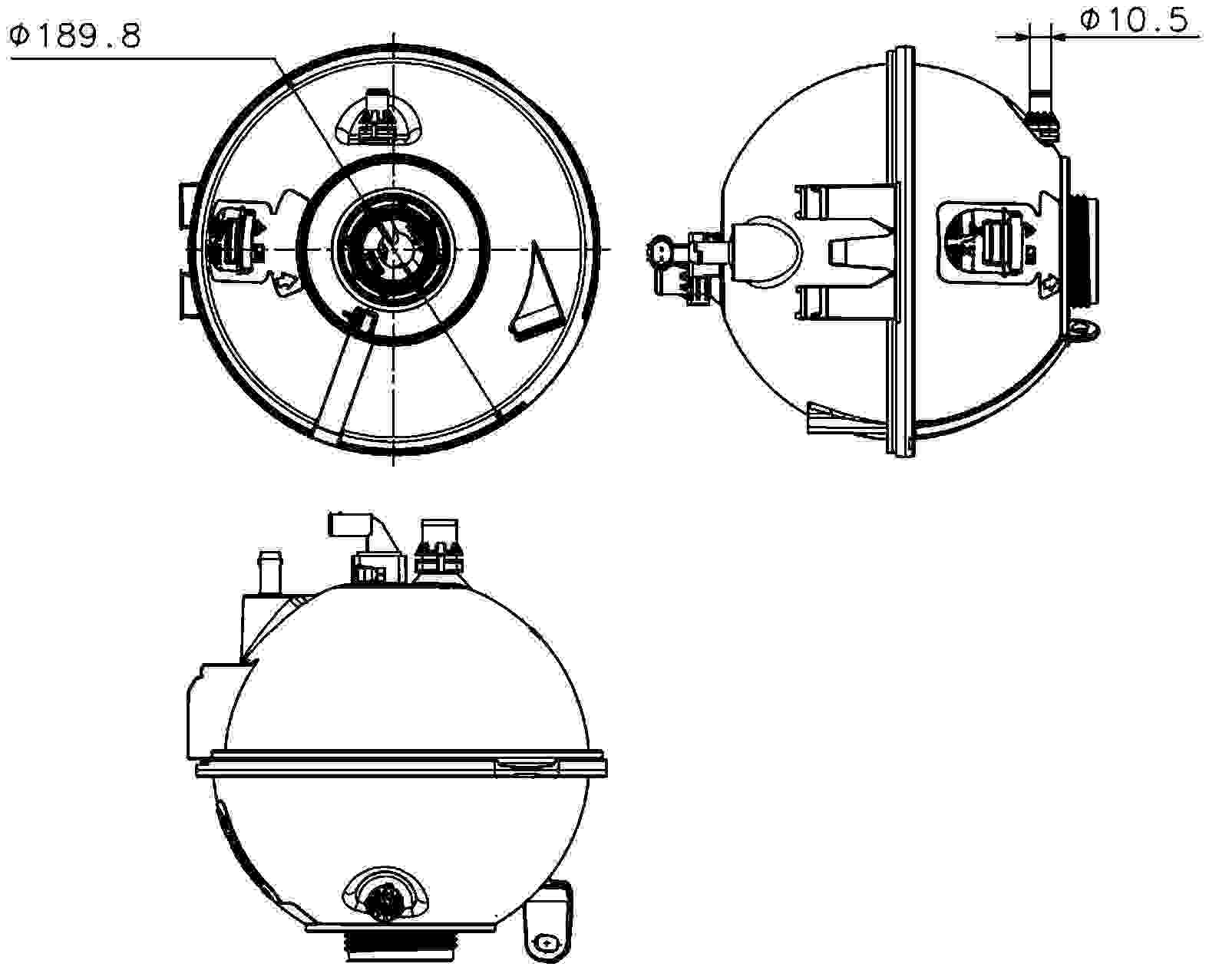 MAHLE Behr Engine Coolant Reservoir 376799684