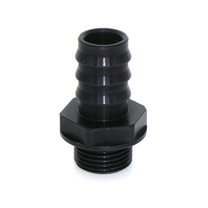 Meziere 8an ORB Port to 5/8 Barb Fitting - Black Fittings and Plugs AN-NPT Fittings and Components main image