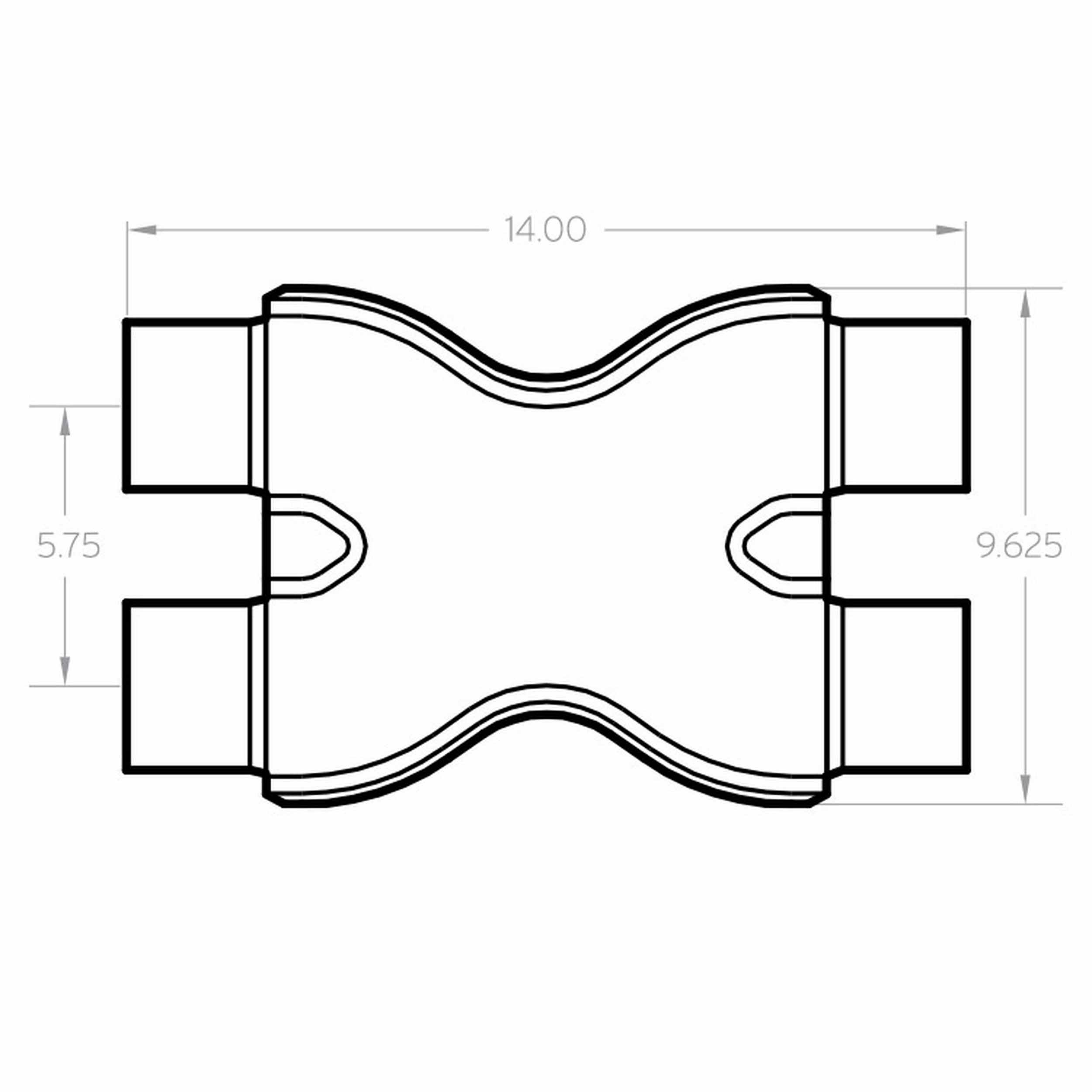 MagnaFlow Exhaust Products Stainless Tru-X Crossover 3in Dual MAG10792