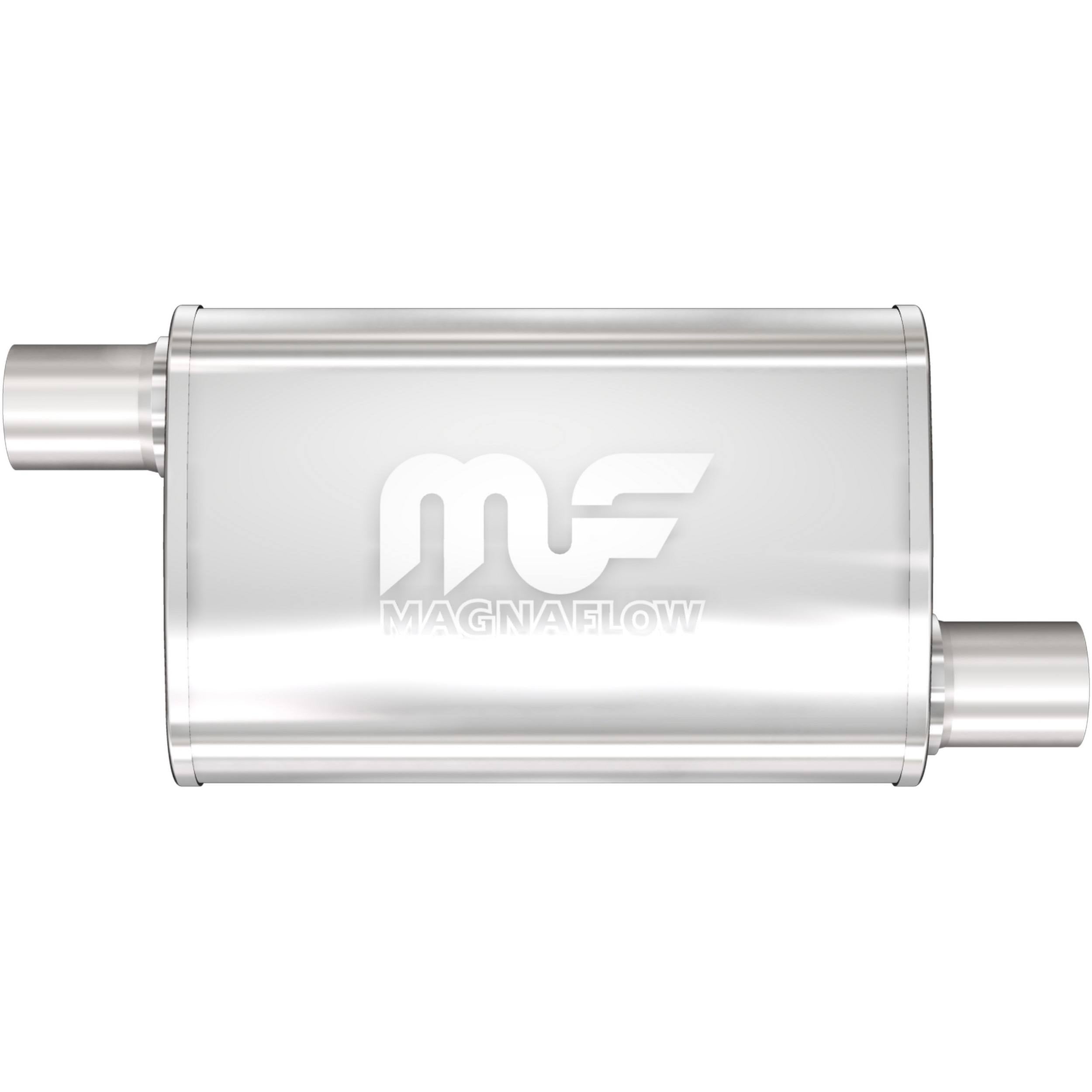 MagnaFlow Exhaust Products Stainless Muffler 2.5in Offset In/Out MAG11236