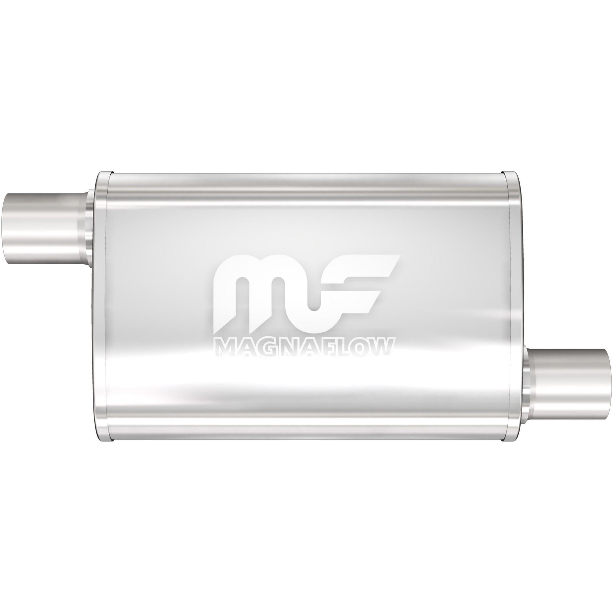 MagnaFlow Exhaust Products Stainless Muffler 2.5in Offset In/Out MAG11236