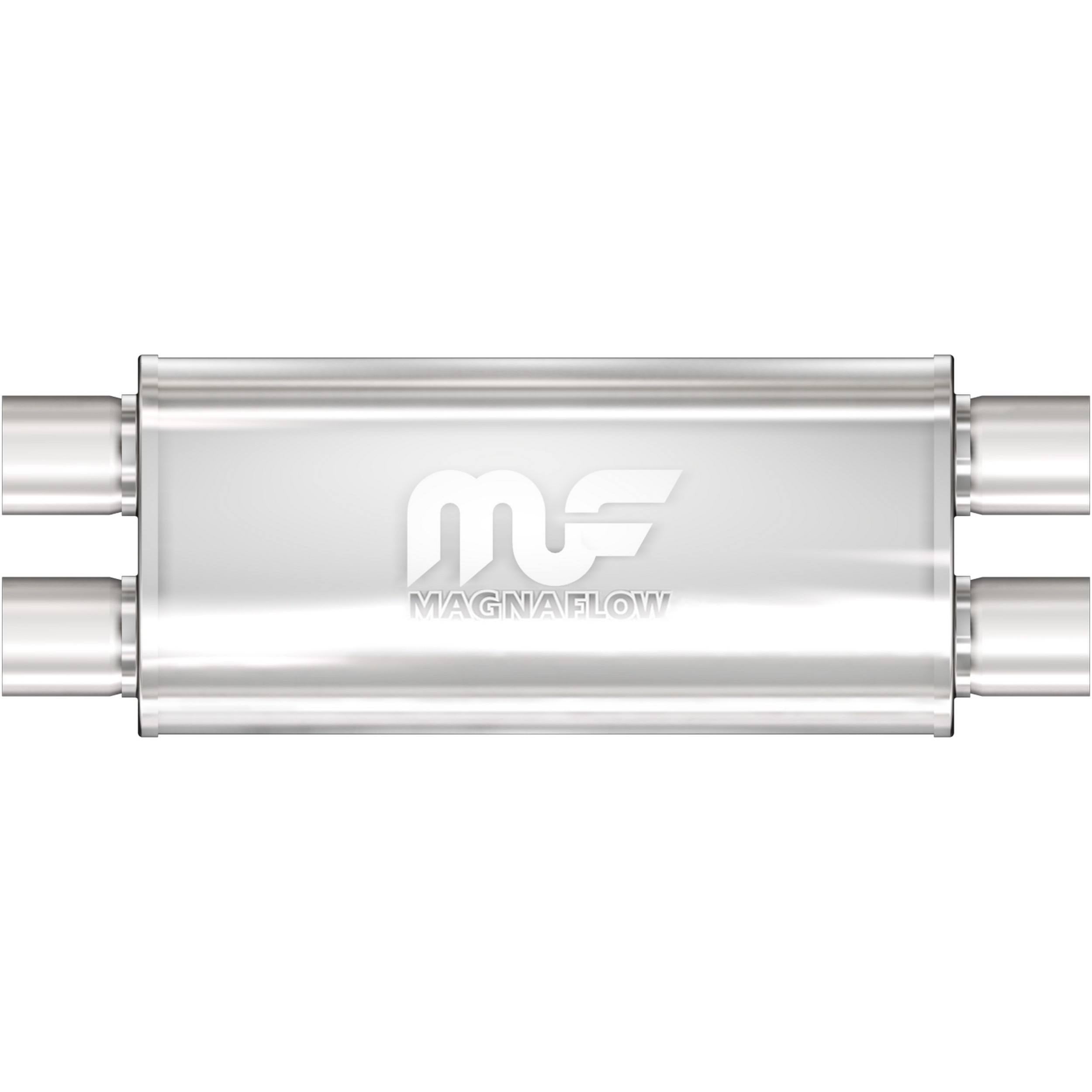 MagnaFlow Exhaust Products Stainless Muffler 2.5in Dual In / Dual Out MAG12468