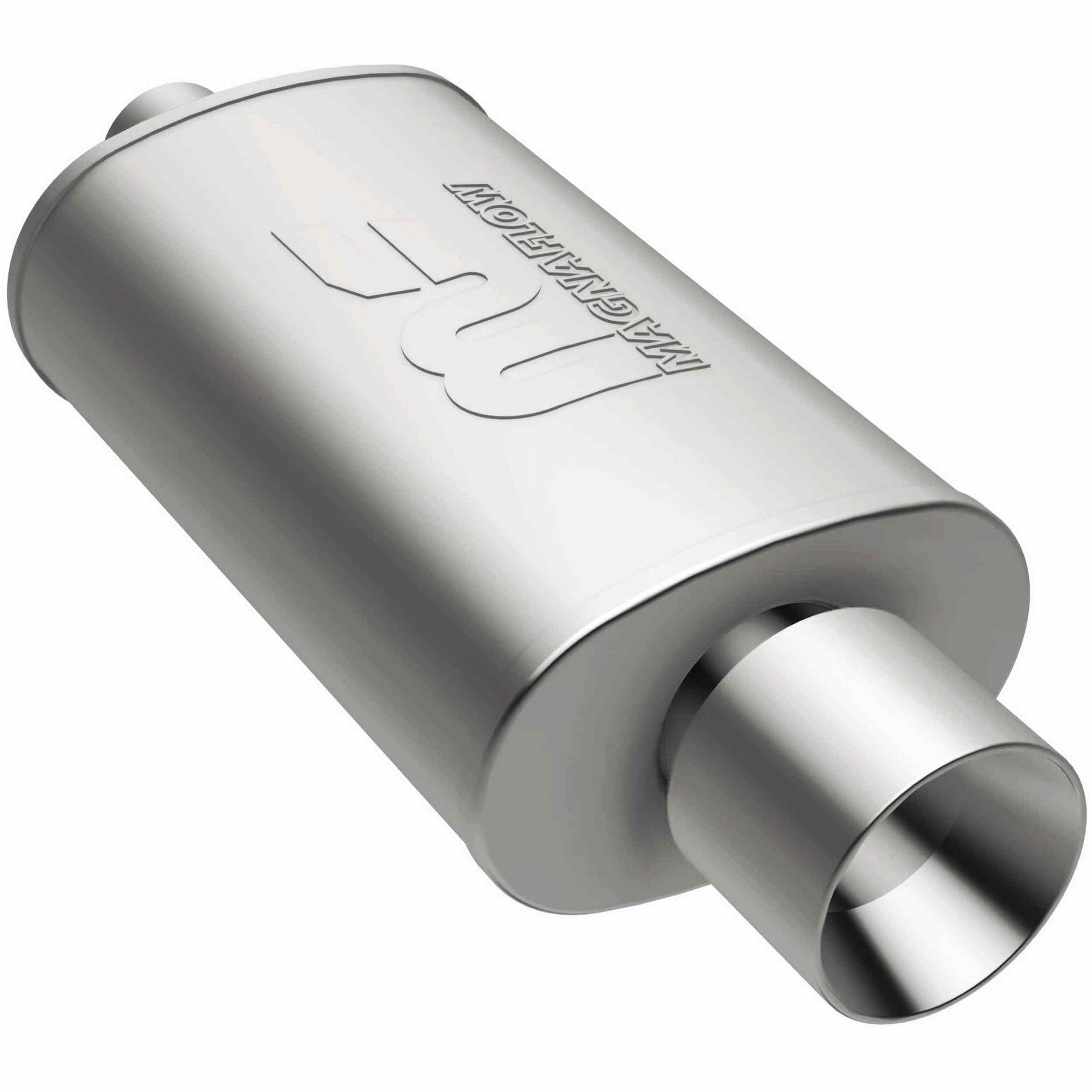 MagnaFlow Exhaust Products Stainless Muffler 2.25in In / 4in Tips Out MAG14832