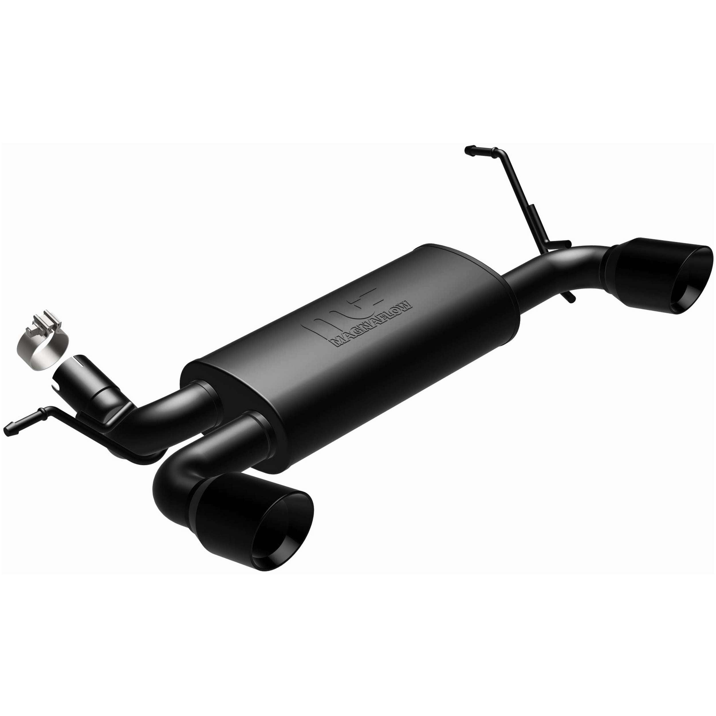 MagnaFlow Exhaust Products 07- Wrangler 3.6L Axle Back Exhaust Black MAG15160