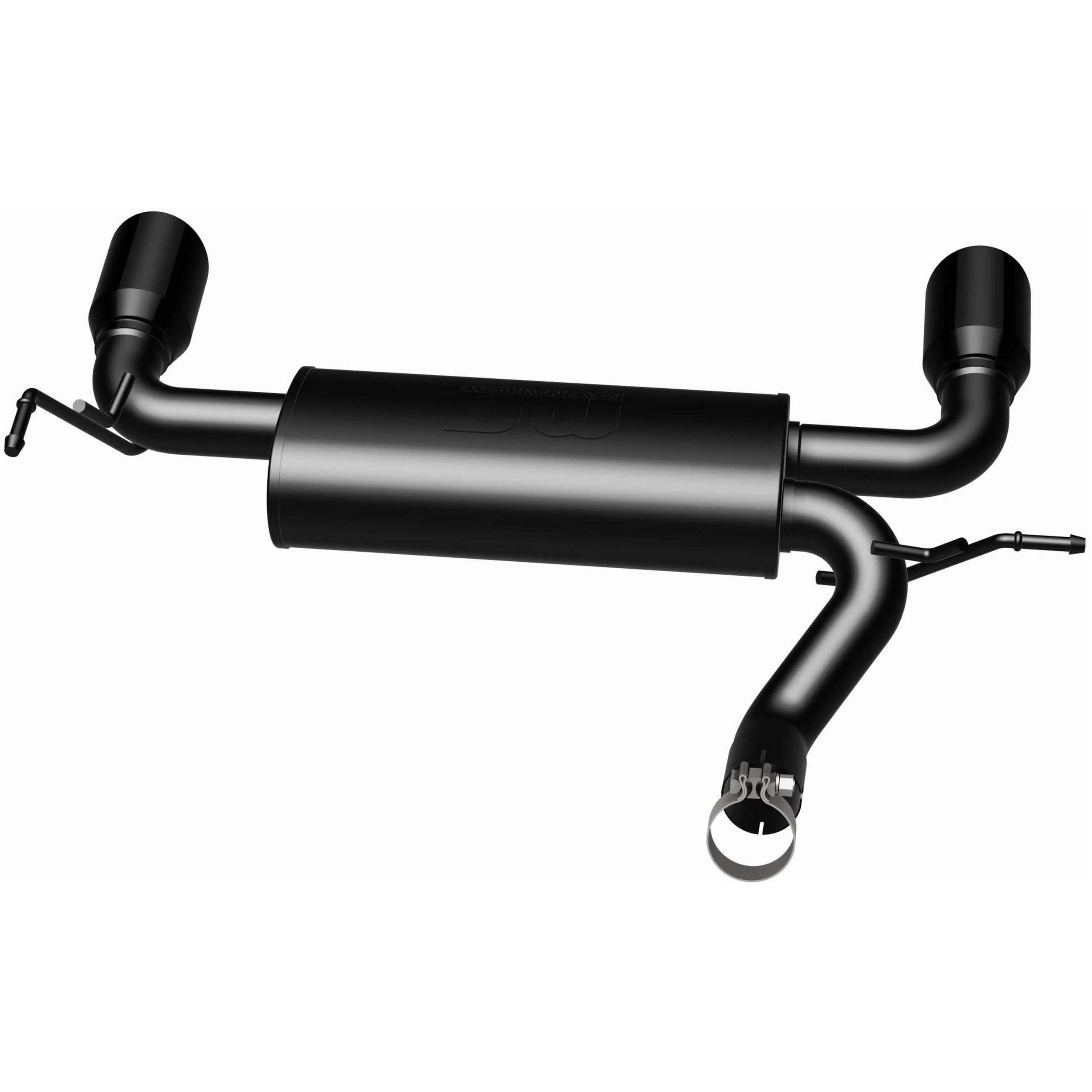MagnaFlow Exhaust Products 07- Wrangler 3.6L Axle Back Exhaust Black MAG15160