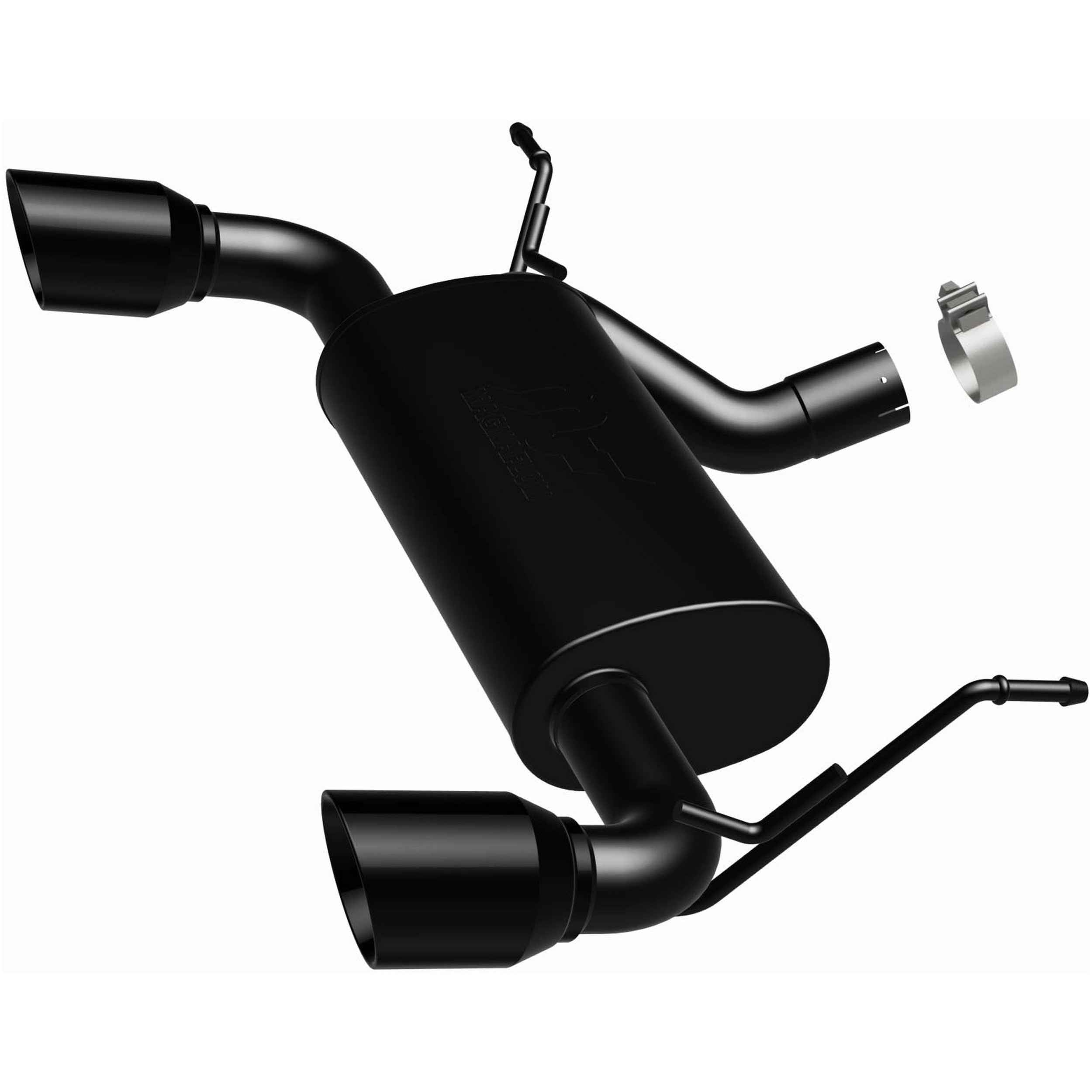 MagnaFlow Exhaust Products 07- Wrangler 3.6L Axle Back Exhaust Black MAG15160