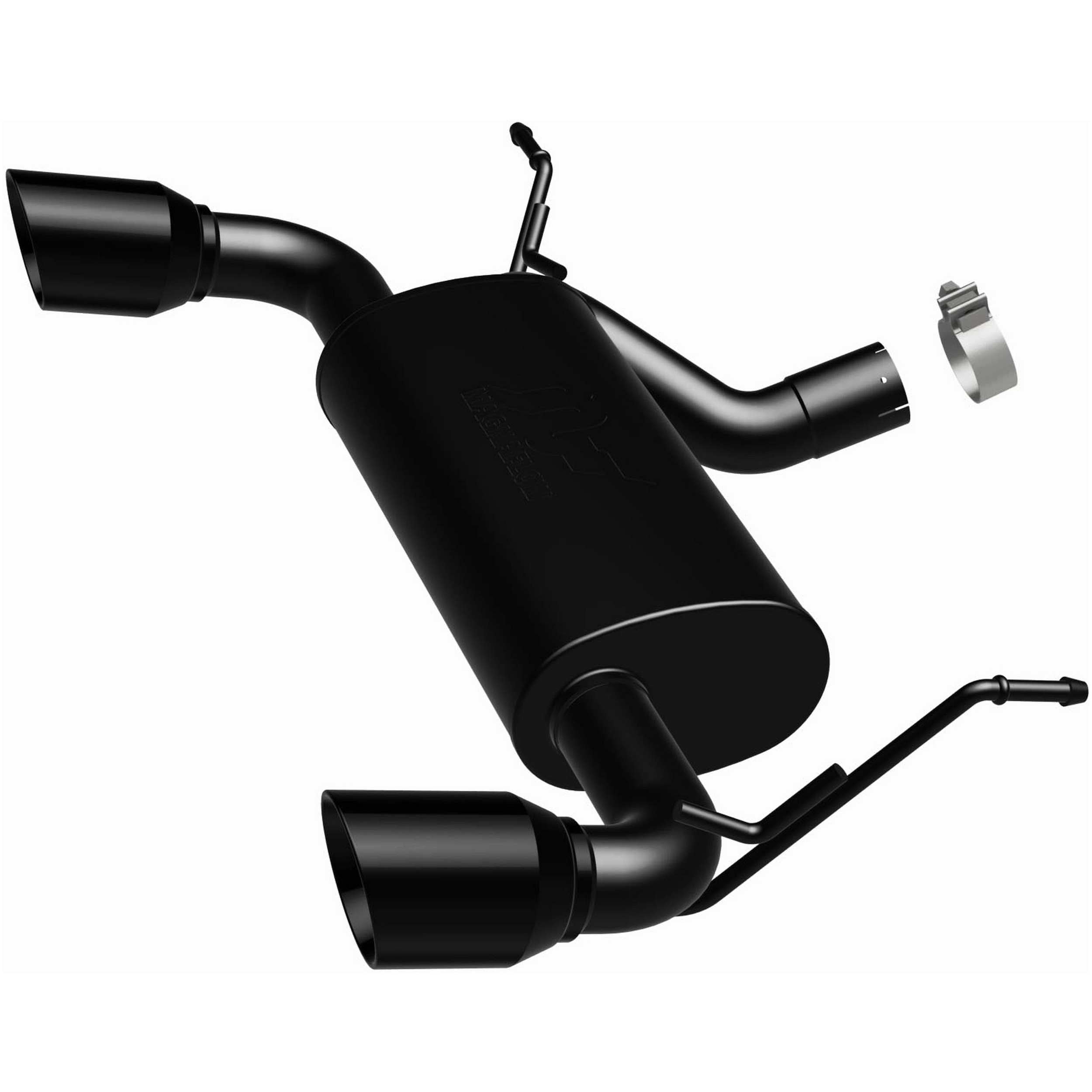 MagnaFlow Exhaust Products 07- Wrangler 3.6L Axle Back Exhaust Black MAG15160