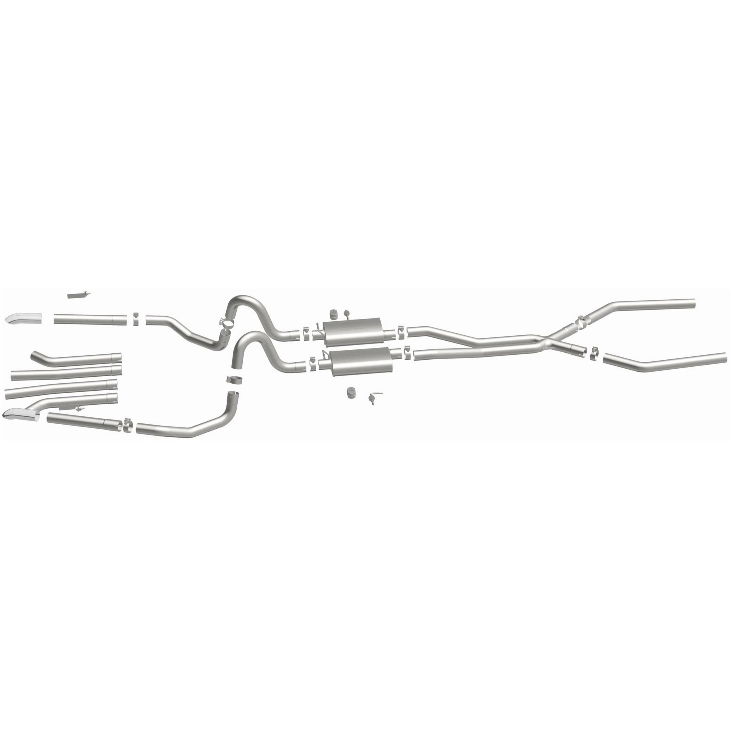 MagnaFlow Exhaust Products 64-67 GM A Body 2.5in Dual Exhaust System MAG15893