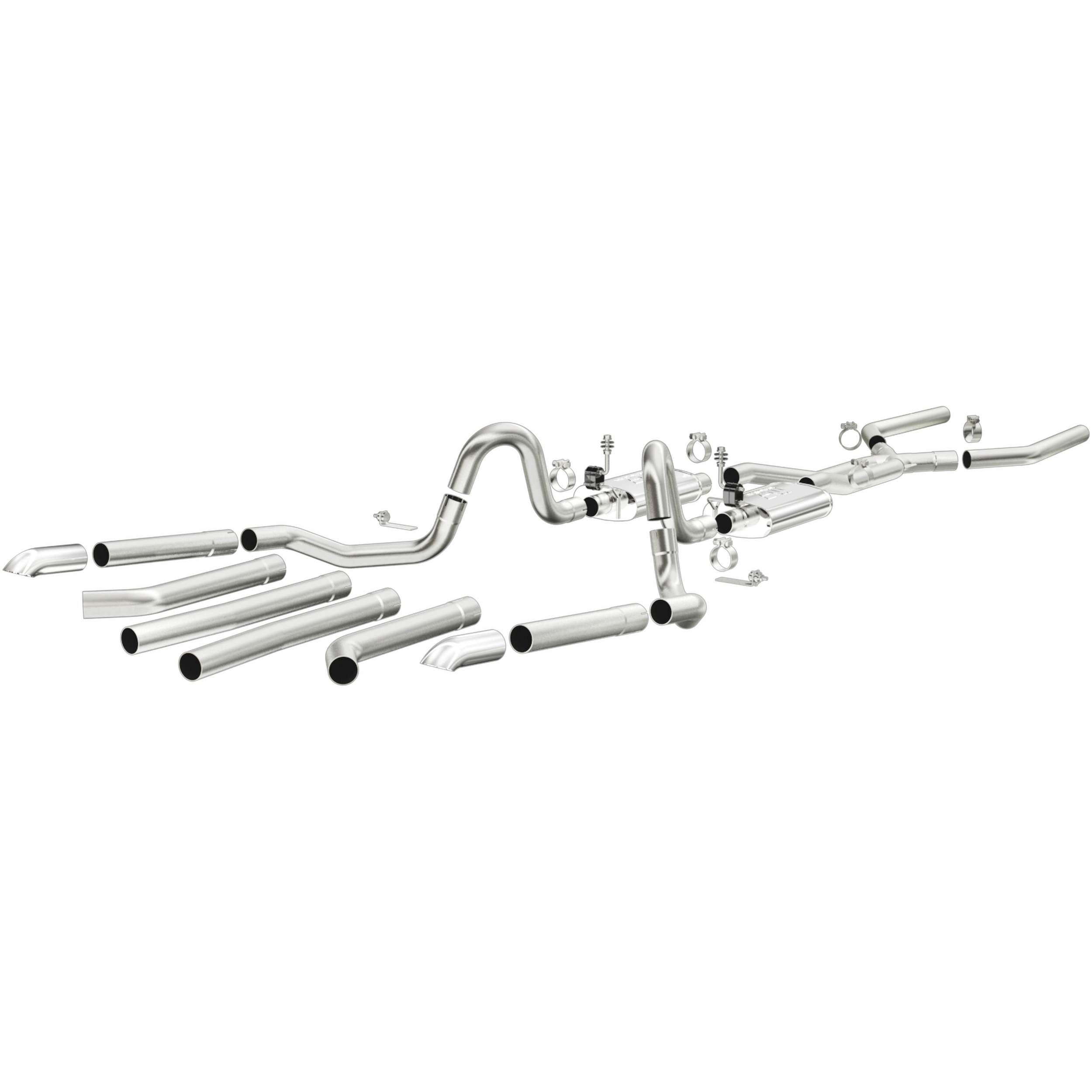 MagnaFlow Exhaust Products 68-72 GM A Body 2.5in Dual Exhaust System MAG15894