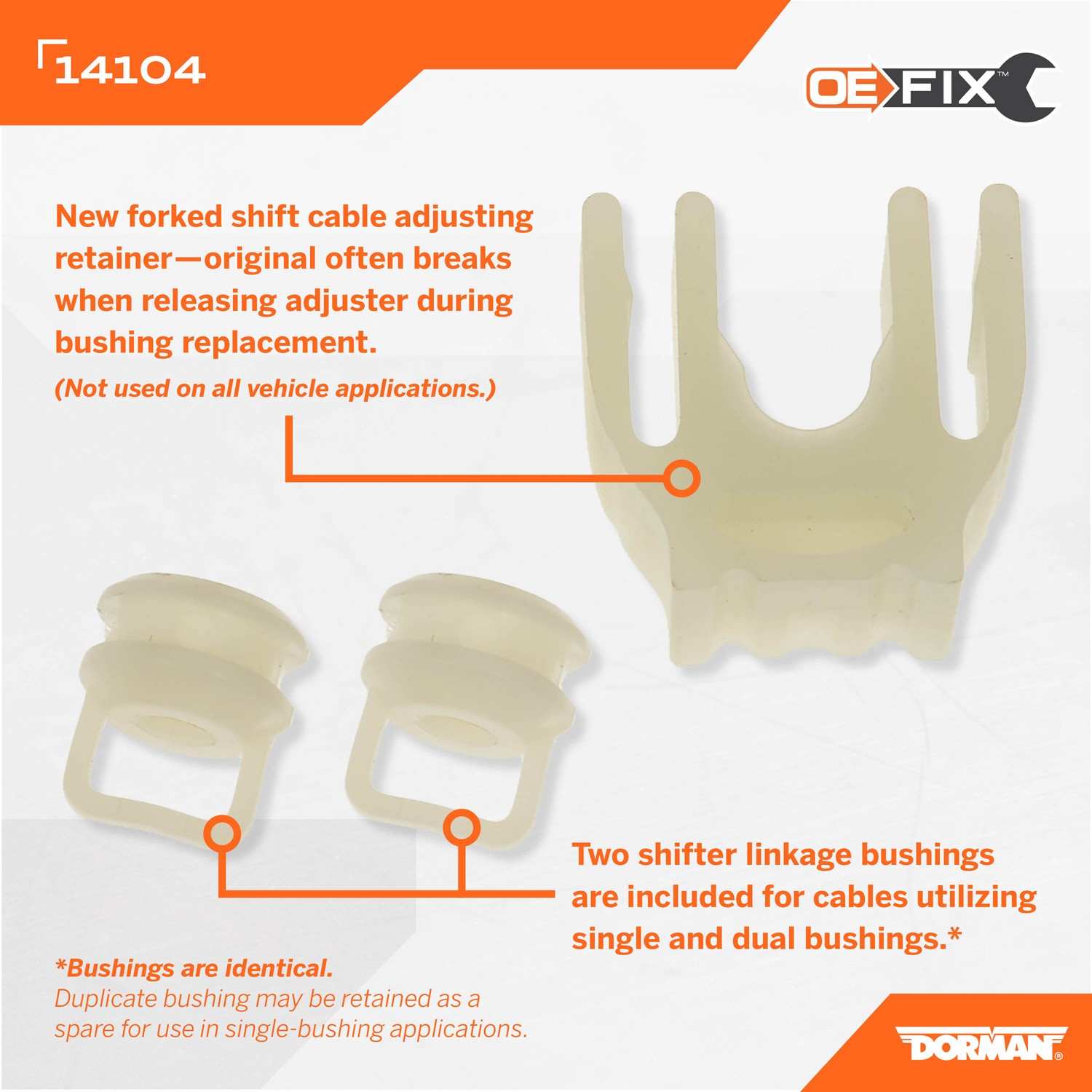 Dorman - HELP Automatic Transmission Shift Linkage Bushing 14104