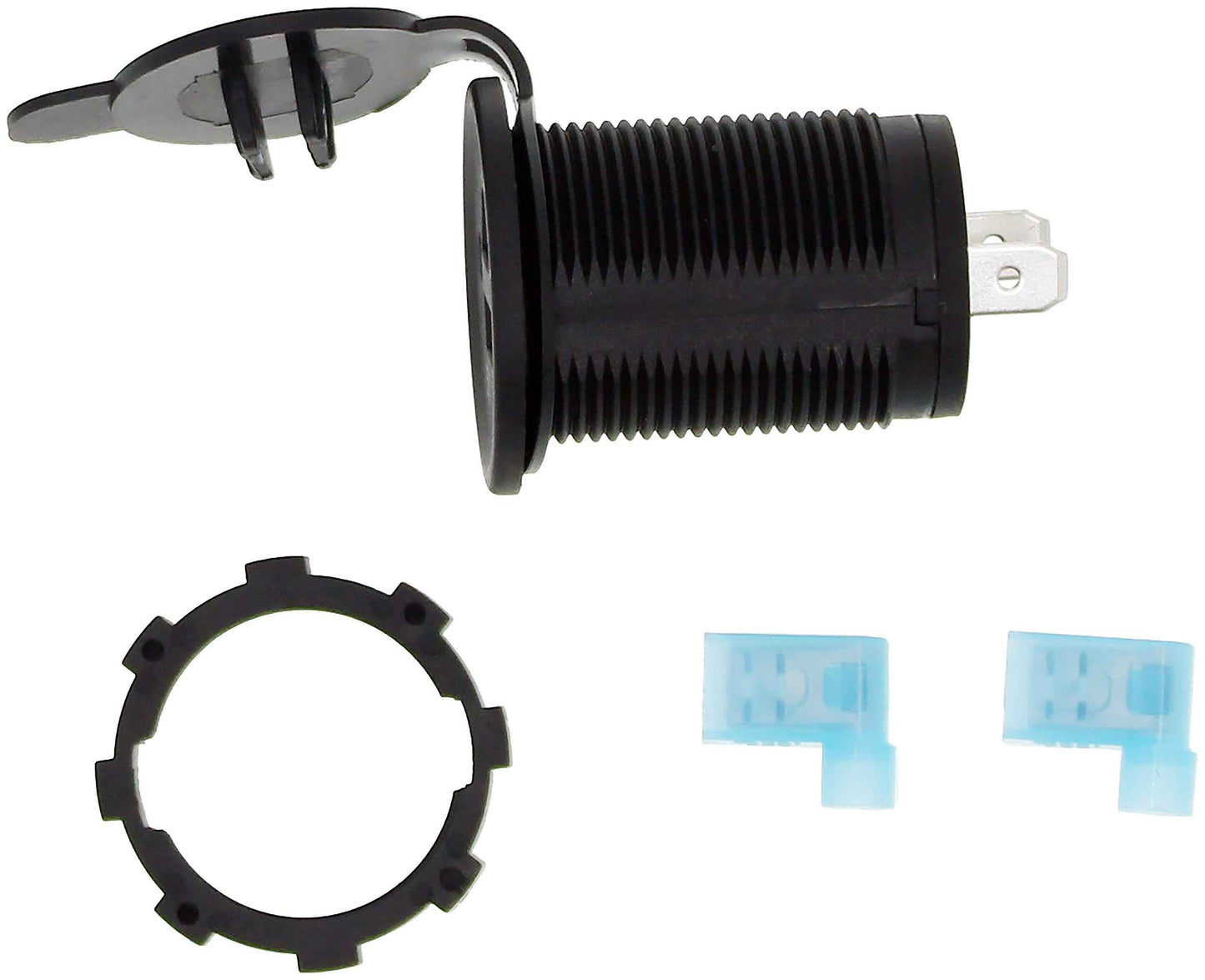 Dorman - HELP 12 Volt Accessory Power Outlet Socket Dual USB 5V 1A/2.1A 84622