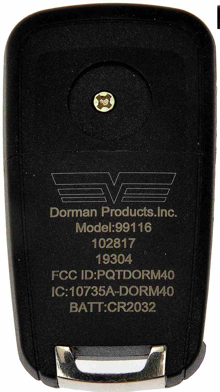 Dorman - HELP KEYLESS ENTRY REMOTE - 3 BUTTON 99116