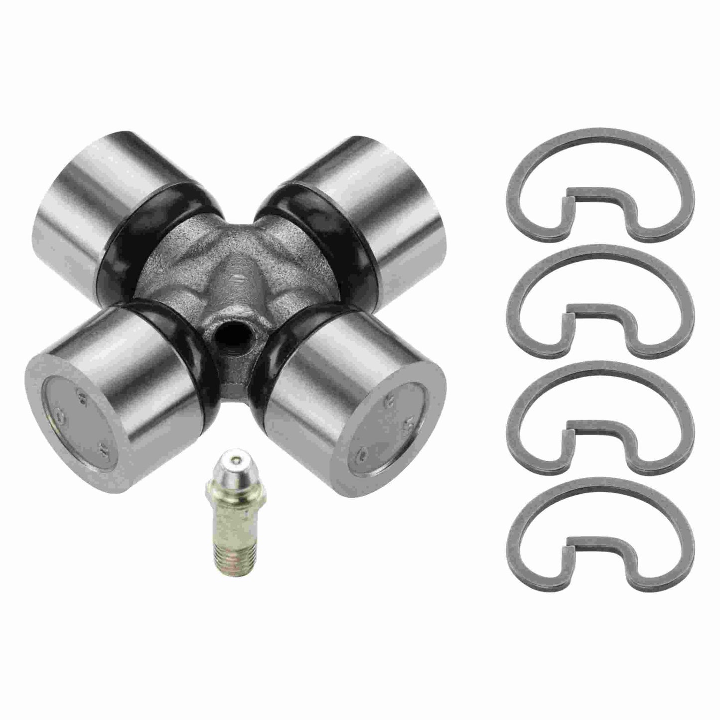 Moog Universal Joint:Spicer 1100 Style,Greasable,Steel